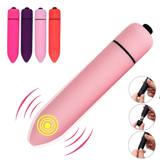 10-Speed Mini Bullet Vibrator – Clitoral & Vaginal Stimulator for Women